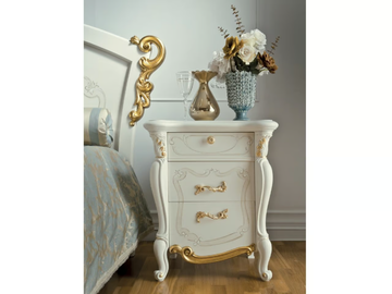 LA FENICE - Wooden bedside table with drawers by CASA +39 - view 3